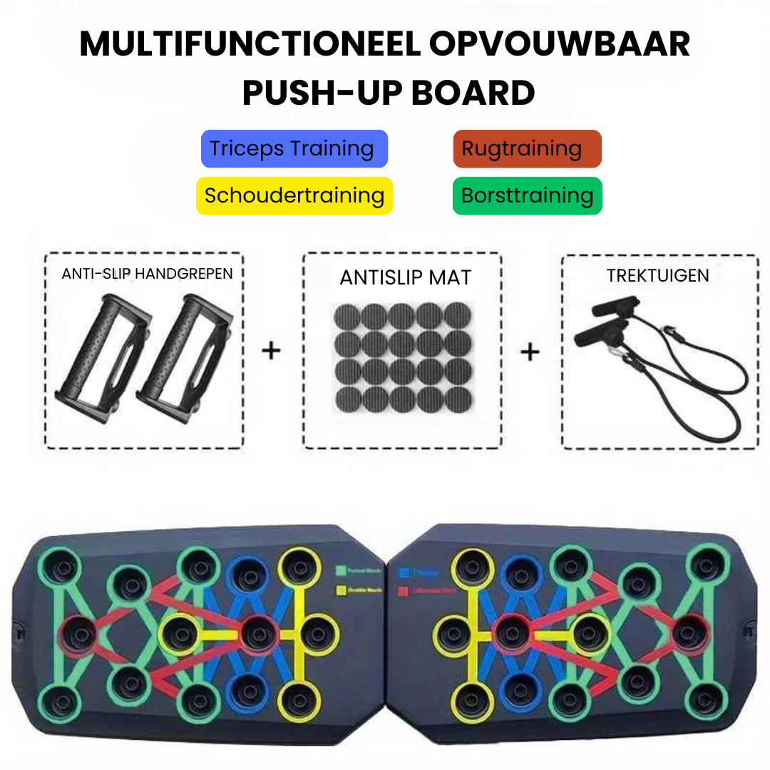 PushBoard™ -  Kleurgecodeerd Push-Up Systeem
